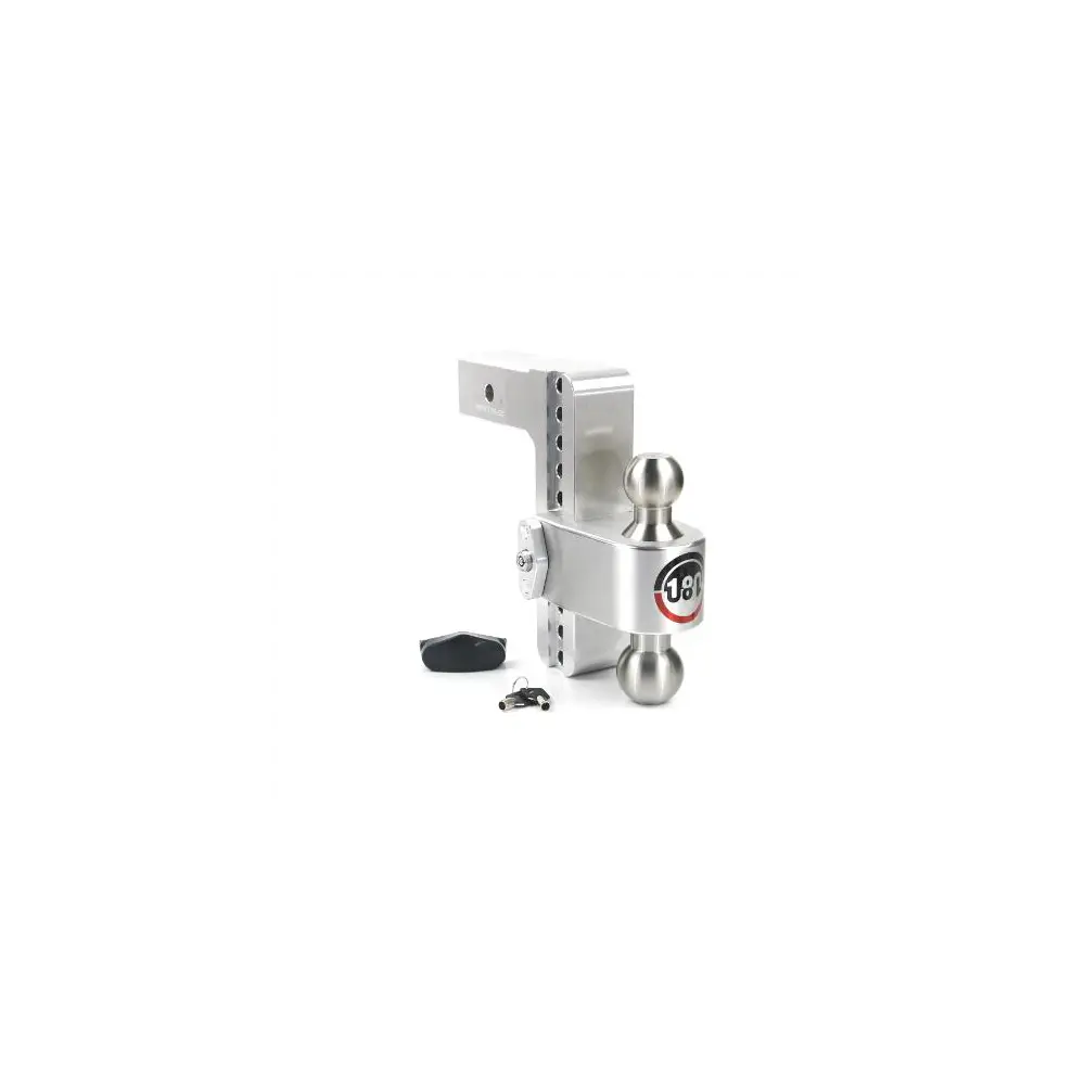 180 Degree Drop Hitch w/ Combo Ball - 8" Drop for 2.5" Shank- 18.5K Cap - WEILTB8-2.5
